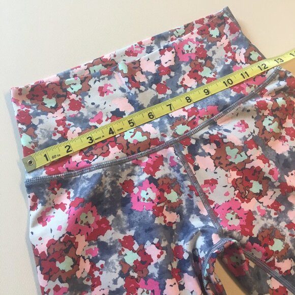 Aerie Chill Play Move Active Leggings Medium Blue Pink Floral Bloomcore - Picture 4 of 8
